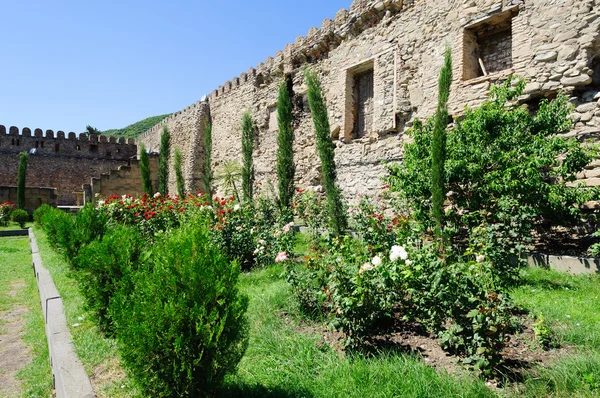 Yard of the Svetitskhoveli Cathedral — Stock Photo, Image