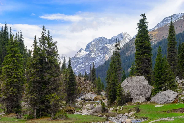 Mountain gorge in Kyrgyzstan — Stock Photo, Image