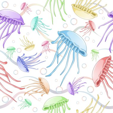 Sorunsuz denizanası şirin desen