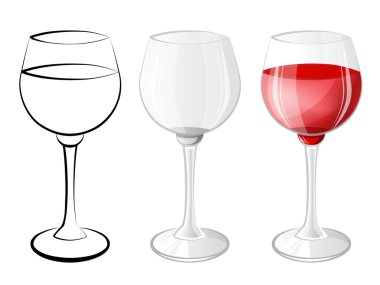 Beyaz şarap kadehi.