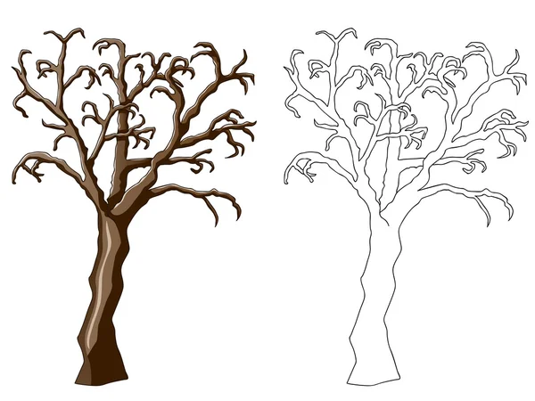 Ilustración del árbol en blanco — Foto de Stock