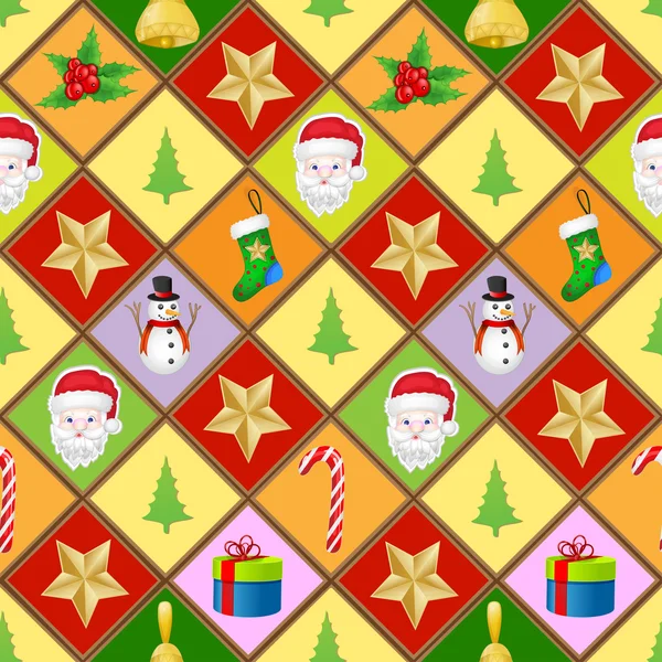 Muster mit weihnachtlichen Elementen — Stockfoto