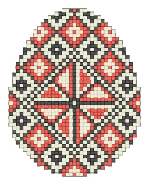 Œuf de Pâques, motif ethnique — Photo