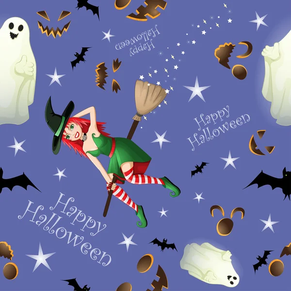 Seamless pattern for Halloween — Stock Vector