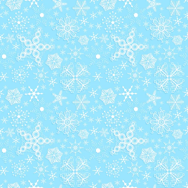 Patrón de invierno sin costuras en la textura del papel — Vector de stock