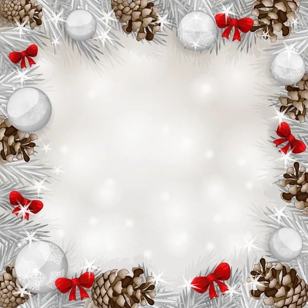 Background with Christmas balls — Stock Vector