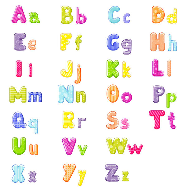 Cartoon alphabet