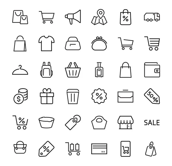 Sencillo Juego Bolsos Compras Iconos Viaje Ilustración Vectorial Contiene Iconos — Vector de stock