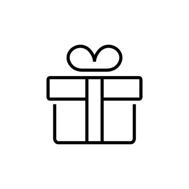 Hediye Kutusu Satırı Noel ve Yeni Yıl Hediyeleri Düzenlenebilir Okşama Basit Simgeleri