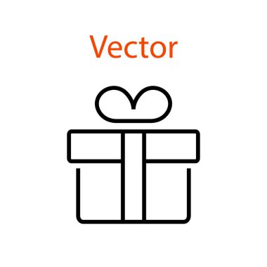 Hediye Kutusu Satırı Noel ve Yeni Yıl Hediyeleri Düzenlenebilir Okşama Basit Simgeleri