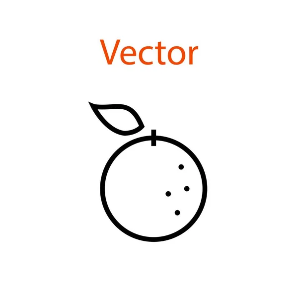 Оранжевая Линейная Икона Векторная Графическая Икона — стоковый вектор