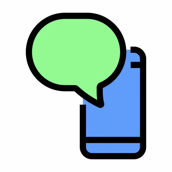 Icono Mensaje Chat Bubble Carrera Editable Icono Lineal Comunicación Símbolo — Archivo Imágenes Vectoriales