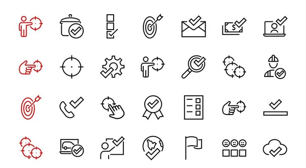 Eine Einfache Reihe Von Beanspruchungsbezogenen Icon Vektorlinien Enthält Symbole Wie — Stockvektor