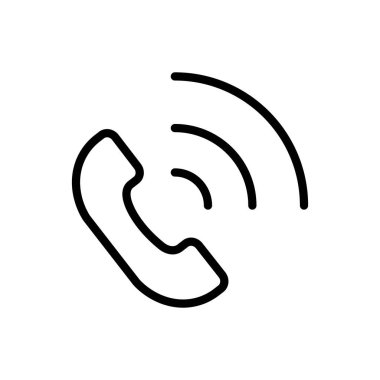 Simge vektör çizgisi simgeleri telefon, düzenlenebilir vuruş izole simge çağrısı.