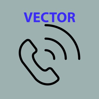 Simge vektör çizgisi simgeleri telefon, düzenlenebilir vuruş izole simge çağrısı