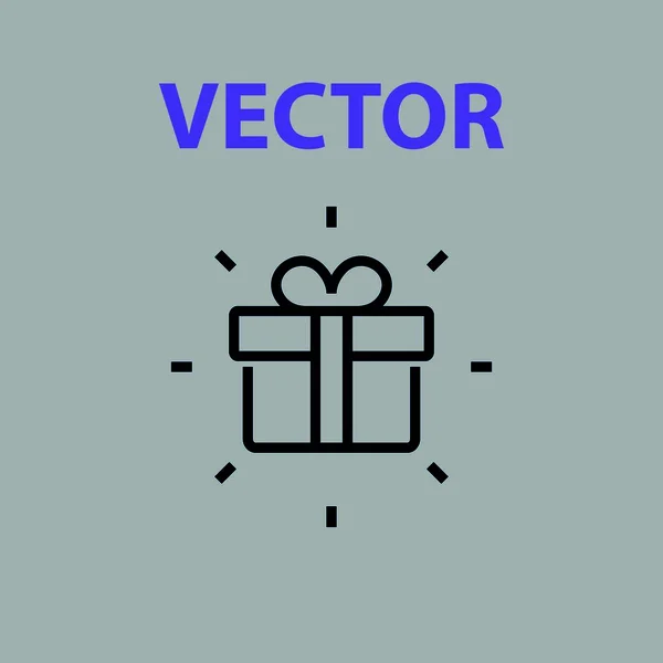 Zwei Geschenk Box Linie Icon Geschenke Für Weihnachten Undneujahr Editierbare — Stockvektor