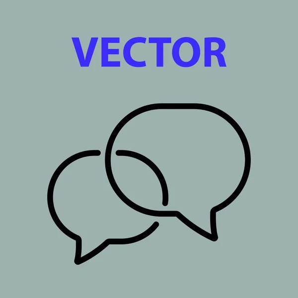 Icône Message Attaque Modifiable Bulle Chat Icône Linéaire Communication Symbole — Image vectorielle