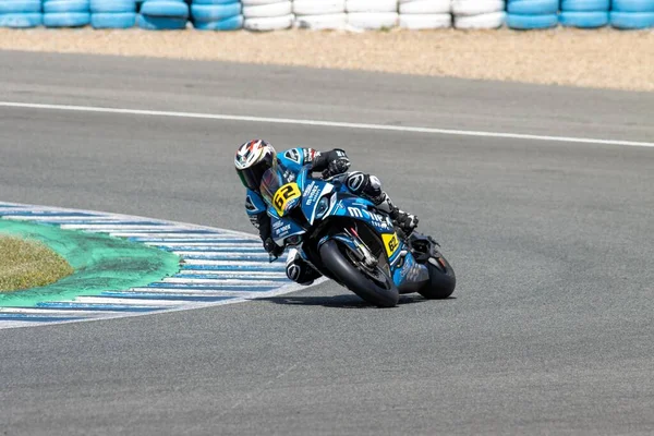 Esbk 2021 Jerez 1St 1St Race Fighting — Foto Stock