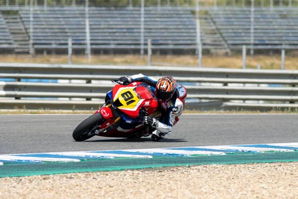 Esbk 2021 Jerez 1St 1St Race Fighting — Photo