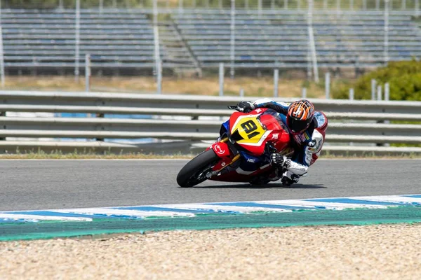 Esbk 2021 Jerez 1Ος Γύρος Torres Fernandez Jordi Team Honda — Φωτογραφία Αρχείου