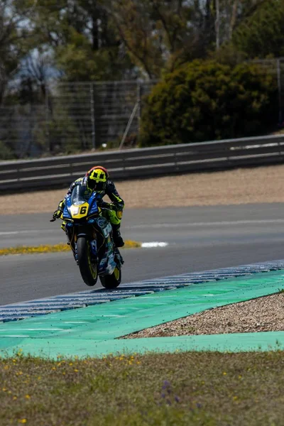 Esbk 2021 Jerez 1St 1St Race Fighting —  Fotos de Stock