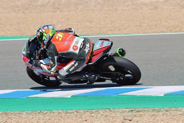 Campeonato Velocidad Andalucía Ronda Pilotos Surtidos Circuito Ángel Nieto Jerez —  Fotos de Stock