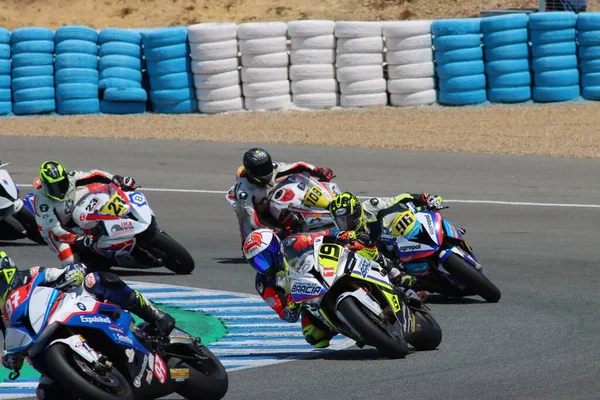 Campeonato Velocidad Andalucía Ronda Pilotos Surtidos Circuito Ángel Nieto Jerez —  Fotos de Stock