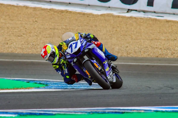 Supersport300 Wsbk 2021 Free Practice Circuit Angel Nieto Spain — Stock Photo, Image