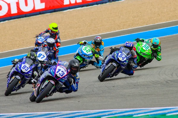 Supersport300 Wsbk 2021 Gratis Praktik Circuit Angel Nieto Spanien Runda — Stockfoto