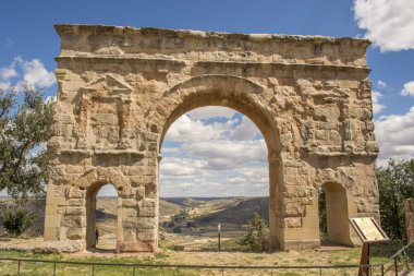 Roman arch in Medinaceli, Soria, Castilla Leon, Spain clipart