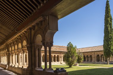 Cloister of St. Pedro in Soria, Spain clipart