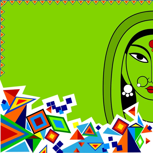 Contexte de l'art indien — Image vectorielle