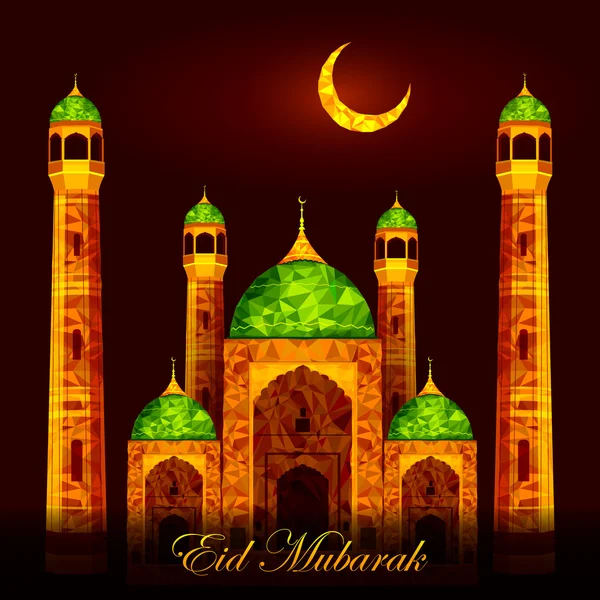 Fond moubarak eid — Image vectorielle