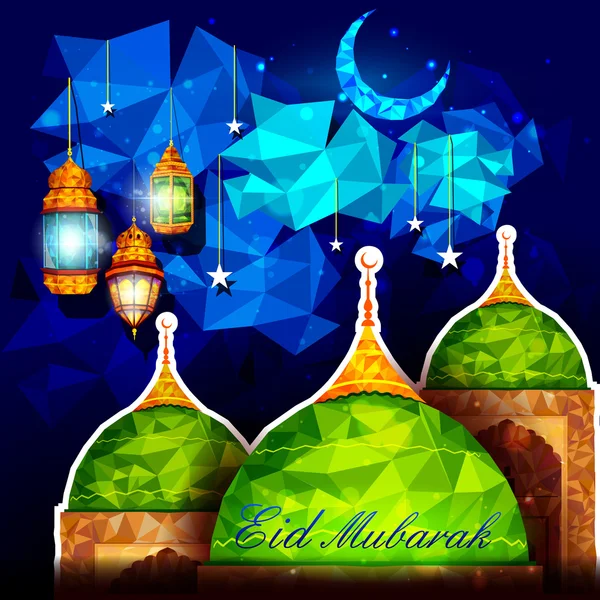 Eid Mubarak background — Stock Vector