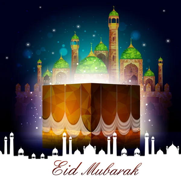 Fondo eid mubarak — Vector de stock