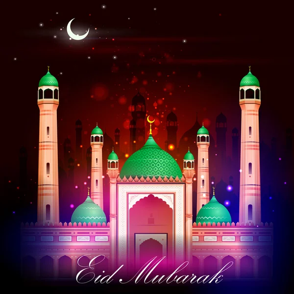 Fond moubarak eid — Image vectorielle