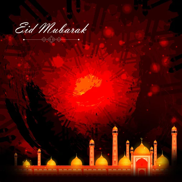 Fond moubarak eid — Image vectorielle