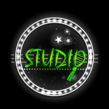 Neon ışık tabela Studio için