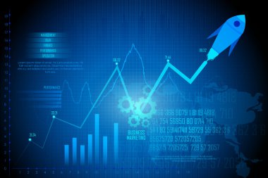 İş finansal grafik grafik diyagramı