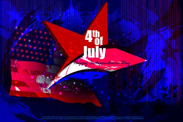 Четвертое июля, День независимости Америки — стоковый вектор