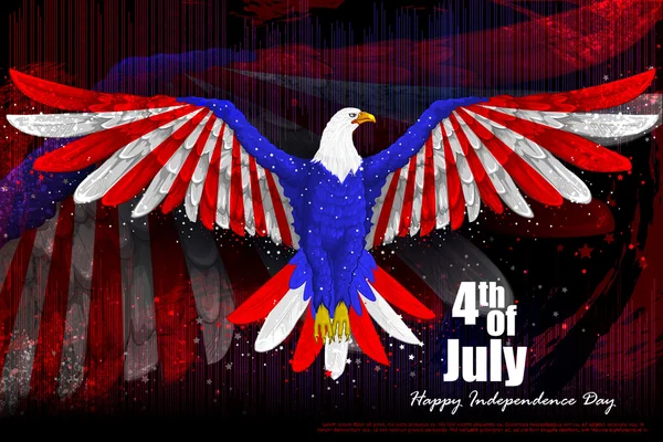 アメリカ独立記念日の 7 月 4 日 — ストックベクタ
