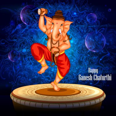 mutlu ganesh chaturthi arka plan