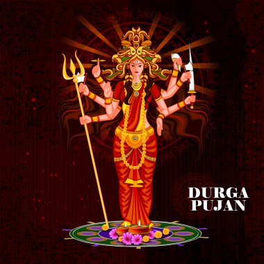 Mutlu Durga Puja Hindistan bayram geçmişi