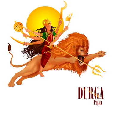 Mutlu Durga Puja Hindistan bayram geçmişi