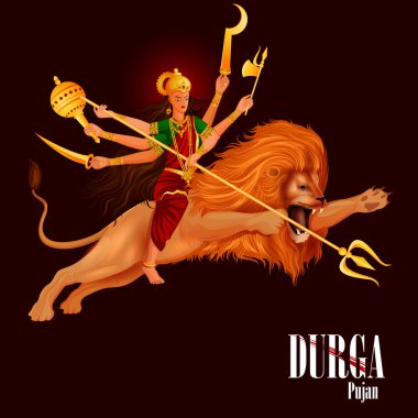 Mutlu Durga Puja Hindistan bayram geçmişi