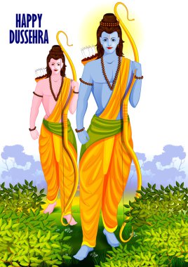 Festival Hindistan gösterilen mutlu Dussehra arka plan