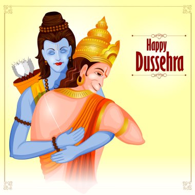 Festival Hindistan gösterilen mutlu Dussehra arka plan