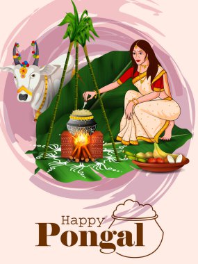 Tamil Nadu Hindistan 'ın Mutlu Pongal Festivali