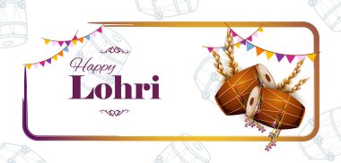 Punjab Hindistan 'daki mutlu Lohri festivali