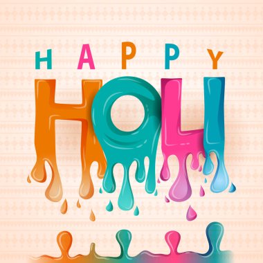 Holi 'nin Hindistan' da kutladığı renk festivali için renkli arka plan